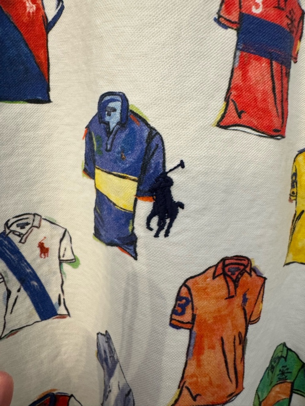 Polo by Ralph Lauren Men’s Short-Sleeve Button-Down Shirt with Polo Shirt Print - Picture 4 of 5